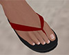 Red Flip Flops 4 (M)