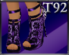 [T92] Purple leop heels