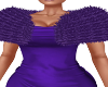 Pearls Purple Fur Shrug