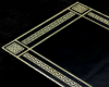 Greek Key Blk/Gld Karpet