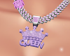 Queen Necklaces purple