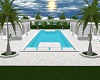 White Summer Pool House