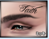 FAITH Face Tattoo