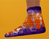 Halloween TieDye Sock 6F