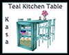 Teal Beach Kitchen Table