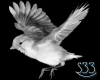 S33 White Bird Sticker