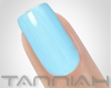 (T) Blue Gelish Nails
