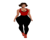 Red/Black Legging Fit