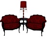 crimson chair set
