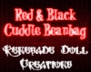 Red&Black Cuddle Beanbag