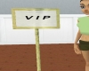 VIP sign in gold