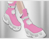 N| pink n white shoes