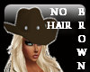 COWGIRL HAT HAIRLESS-BRW