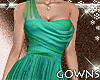 gown . fantasy emerald