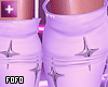 SILVER x WHITE boots