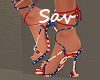 4th of July Strappy Heel