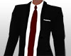 EM Black Suit Red Tie