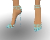 PD}Elegant Aqua Heels