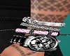 Bling Watch Silver Pink