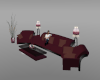 Plum sofa