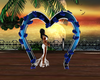 *AR* Blue Wedding Arch