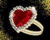C)Ruby heart ring G.