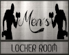 Men's Locker room sign