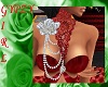 Lace Collar wPearls-Rose