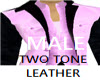 TWO TONE LEATHER  3 PC