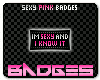 Sexy Pink Badge Set (3)