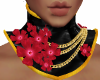 Red Flower Sakura Collar