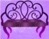 Purple wedding bench