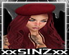 F. Burgundy Beret Womens