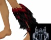 Black & Red Leg Fur (L)