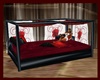 Black/red day bed
