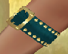 Teal Gold Band Arm Left