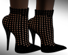 E* Black Glitter Heels