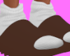 Brown Slides w/ socks