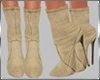 Beige Suede Boots