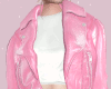 90s Pink Leather Jacket