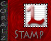 Red "L" Stamp