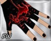 Black Vamp Blood Gloves