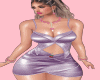 RL purple Short Gown