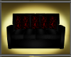 {KK} Black and red couch