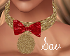 Gold Christmas Choker