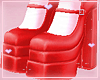 cute red heels