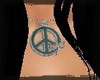 OO* peace signe necklace