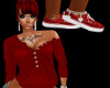 ~CC~ Red off sholder top