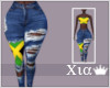X. JA Ripped Jeans *Cus*