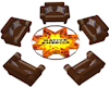 NATIVE AMERICA CHAIR SET